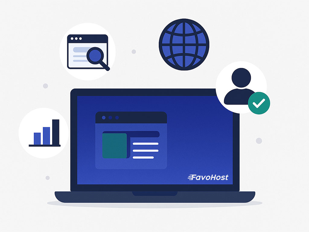 Abstract geometric business concept design in blue and gray tones symbolizing the importance of a website for modern businesses.