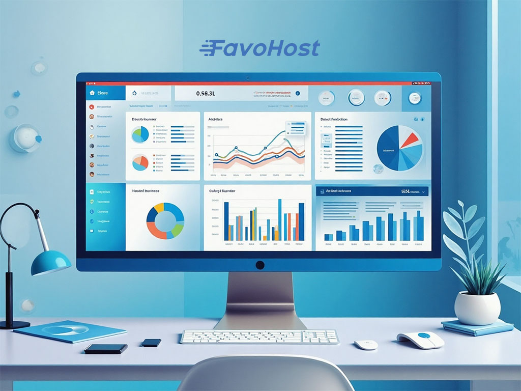 Website Analytics dashboard showing visitor data and business growth metrics