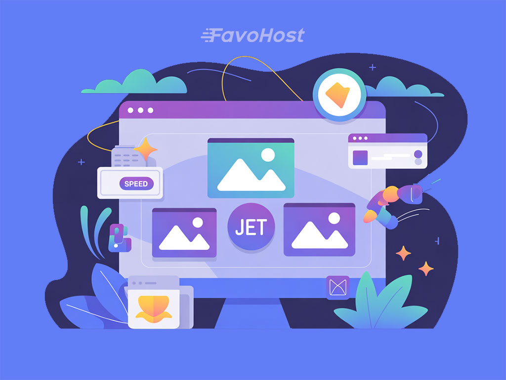 Illustration of image and media optimization workflow improving website speed