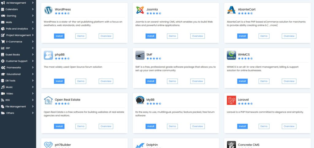 softaculous app installer favohost - FavoHost